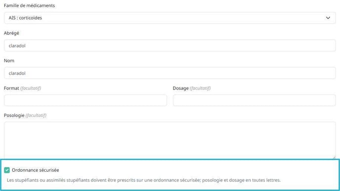 Comment éditer une ordonnance sécurisée dans Weclever_6